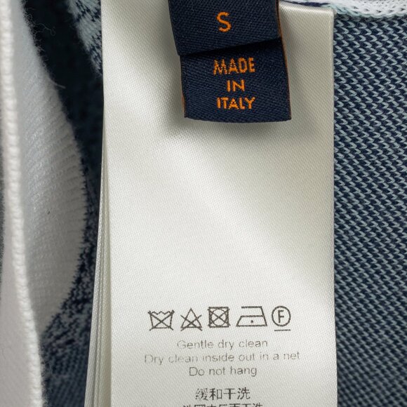Louis Vuitton Indigo & White Monogram Bandana Crewneck Sweater - Picture 11 of 15